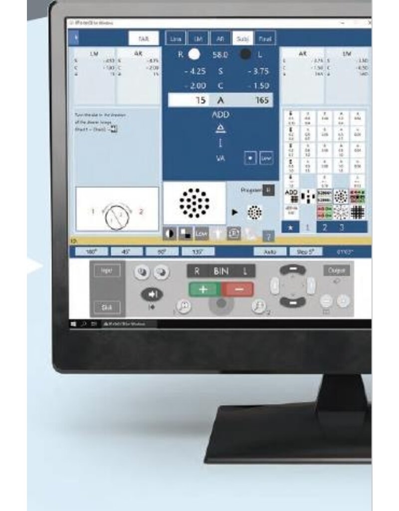 Nidek Nidek software voor refractioneren met de phoropter op afstand