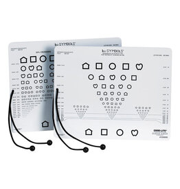 Visuskaart nabij met LEA symbolen, dubbelzijdig