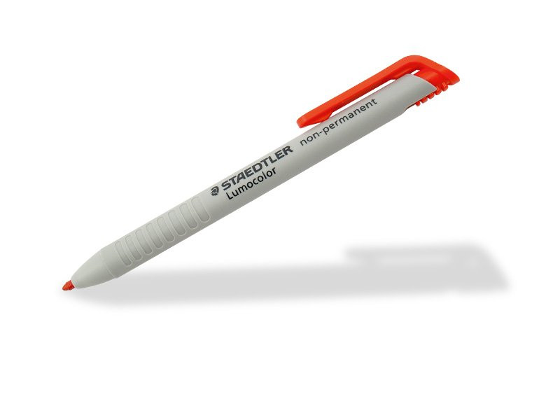 Uitwisbare markeerstift wit, rood of zwart