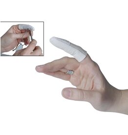 Leren vingerbeschermer in de maten klein, middelgroot, groot