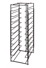 Rek zwart metaal voor 10 werkbakjes