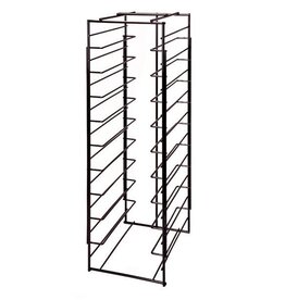 Rek zwart metaal voor 10 werkbakjes