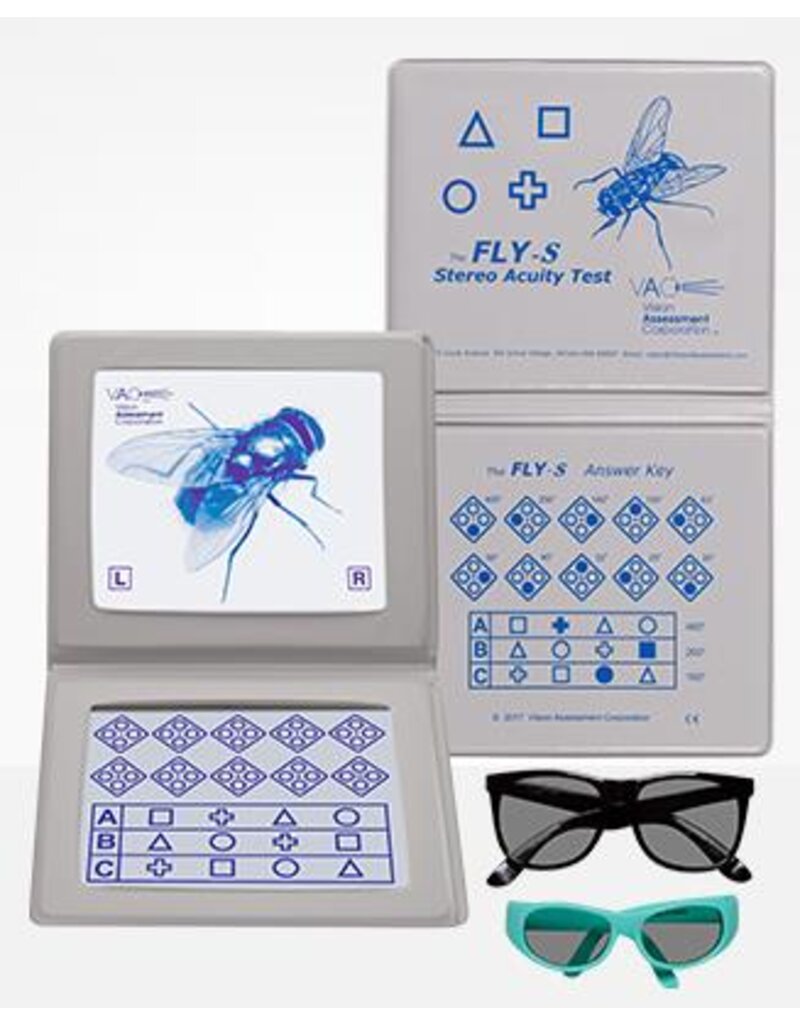 Oculus Oculus stereotest Huisvlieg-S geometrische vormen inclusief polarisatiebril voor volwassene en kind