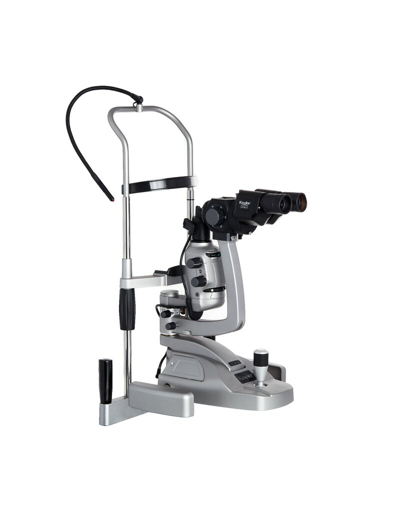 Keeler Keeler spleetlamp, Z-type met 5 vergrotingen. Voorbereid voor digitale camera