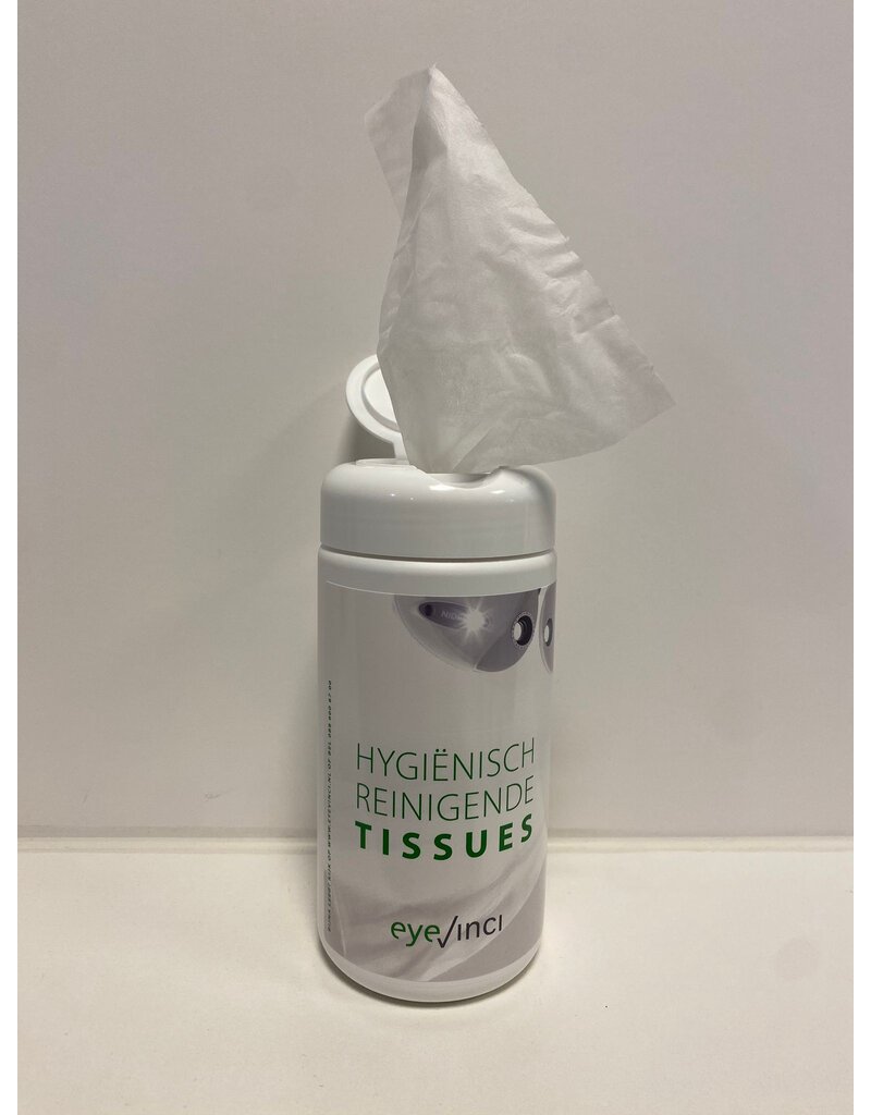 EyeVinci 12 bussen, 10 betalen en 2 gratis EyeVinci hygiënische doekjes in bus, per doos van 12 bussen