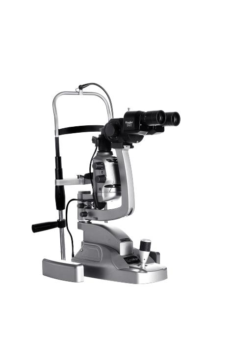 Keeler spleetlamp, type Zeiss, 5 vergrotingen parallel