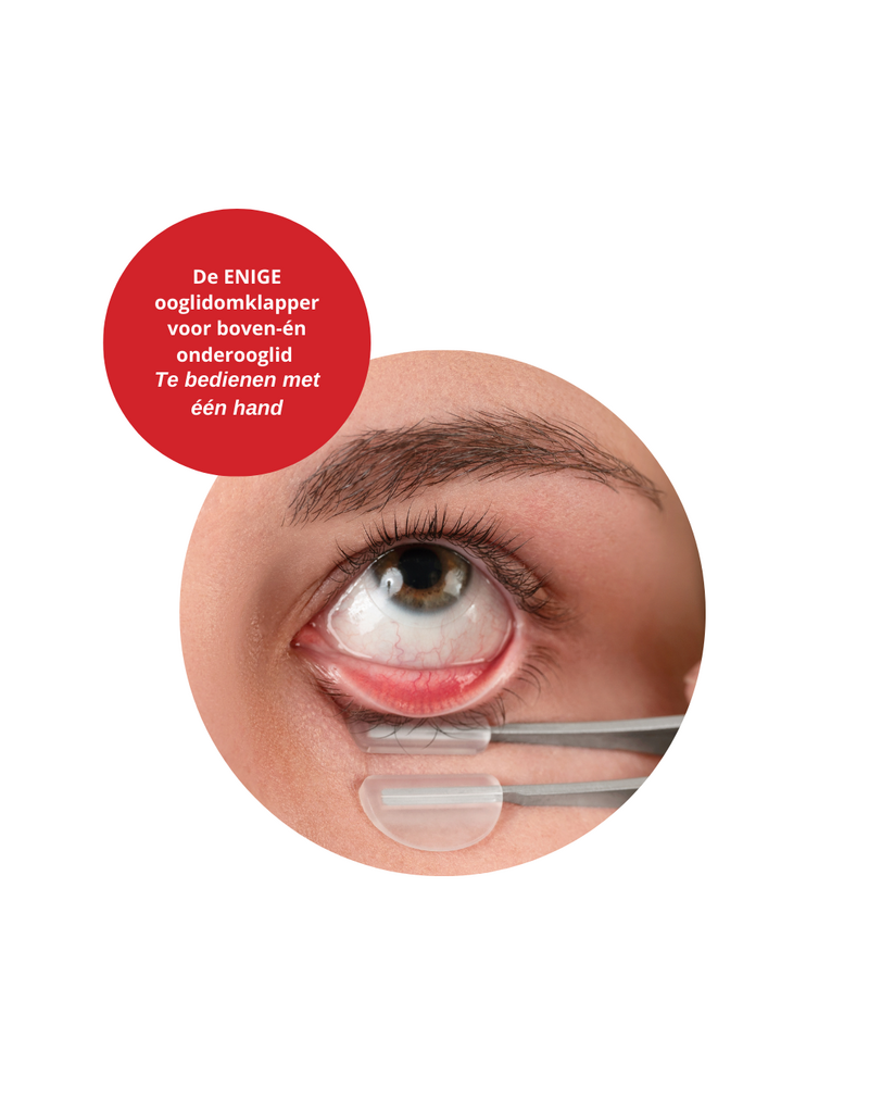 Meivertor Professionele ooglidomklapper voor snel, comfortabel en hygiënisch oogonderzoek met één hand.