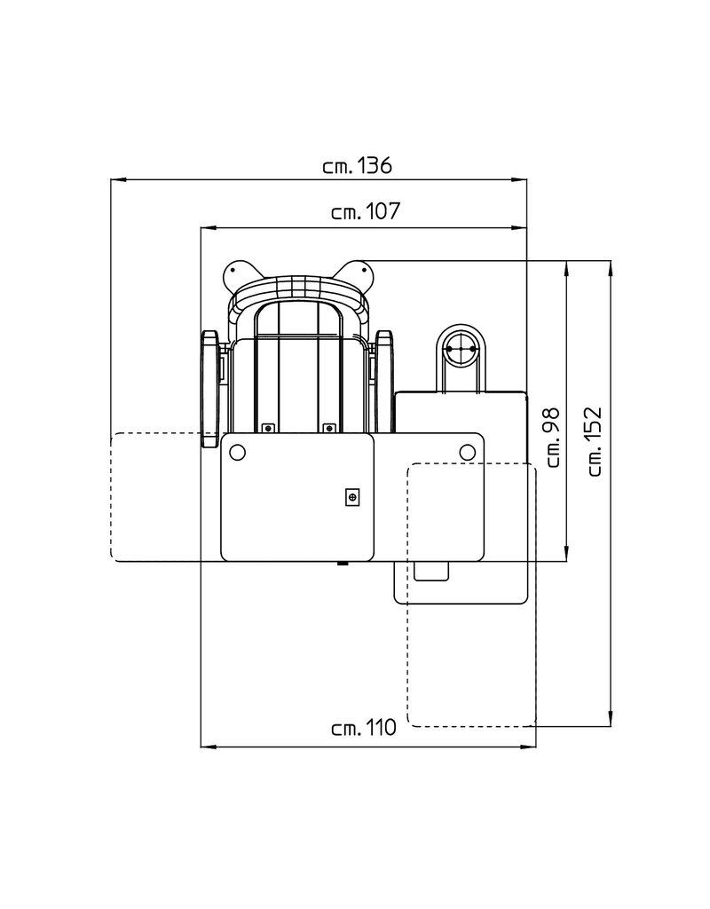 FISO refractieunit Easyvisus RM64 met in hoogte verstelbaar instrumentenblad