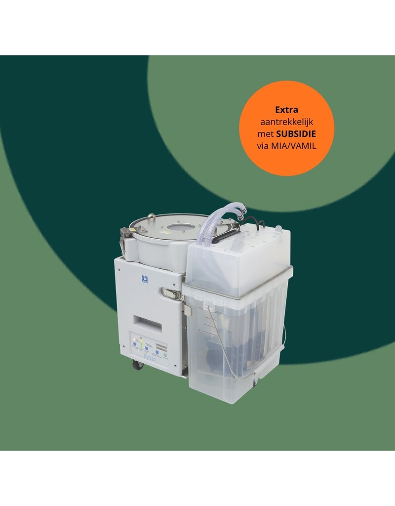 Nidek Nidek LFU 220 lensfiltratiesysteem – duurzame centrifuge voor waterrecycling en afvalscheiding bij slijpautomaten