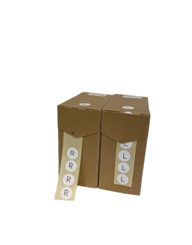 L+R stickers 1000 paar