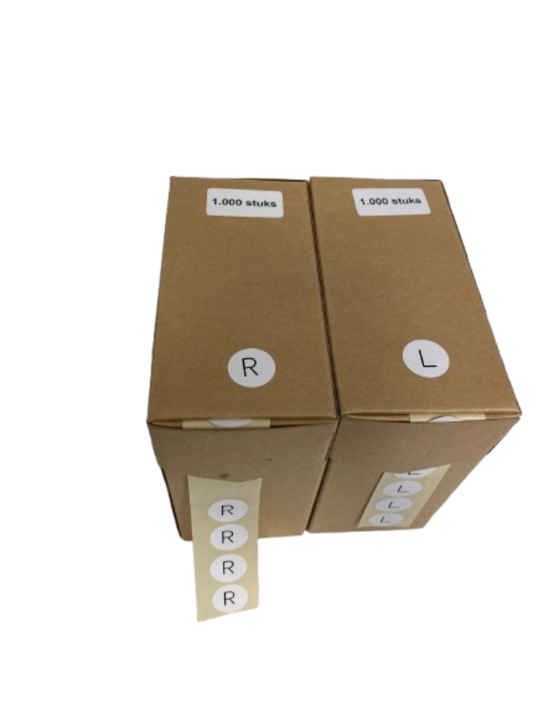 L+R stickers 1000 paar