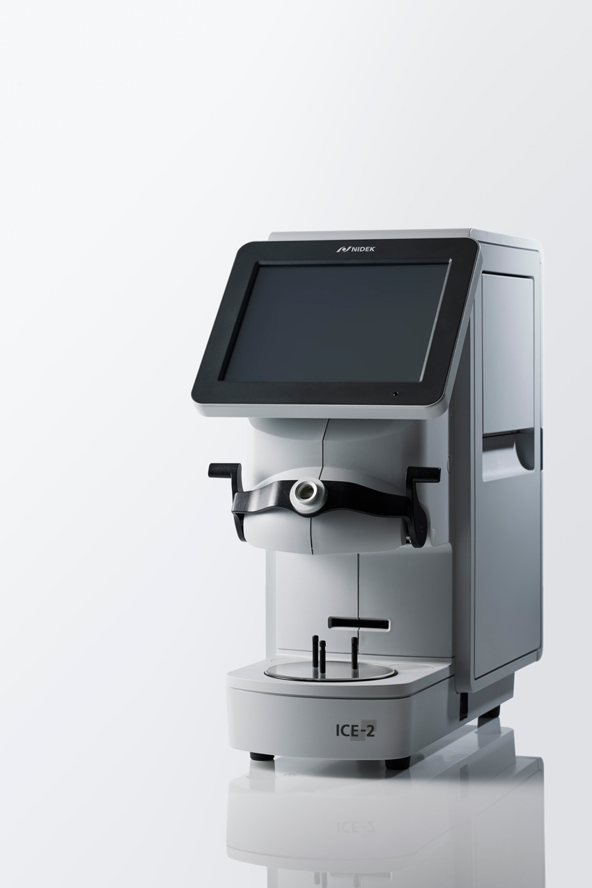 Nidek ICE-2 intelligent blocker voor consistente nauwkeurigheid en stabiliteit bij het blocken.