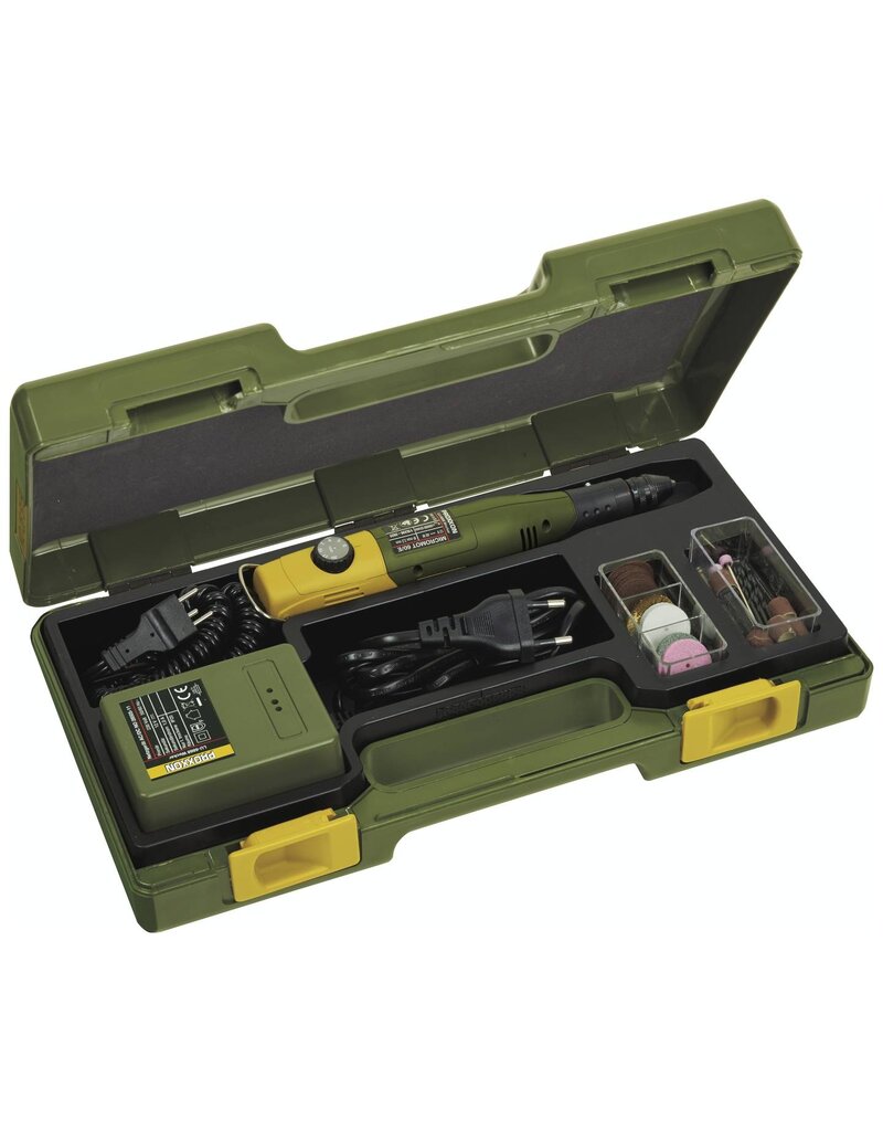 Boormachine Proxxon Drill snelheidsregulatie in koffer met uitgebreide accessoireset