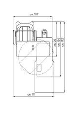 FISO refractieunit Easyvisus RM64 met lade, in hoogte verstelbaar2- instumentenblad en joystick. Blad kan roteren of schuiven