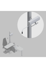 yuratek Manuele phoropterarm met dubbel schuifmechanisme en soepele horizontale beweging – optionele uitbreiding voor Yuratek units