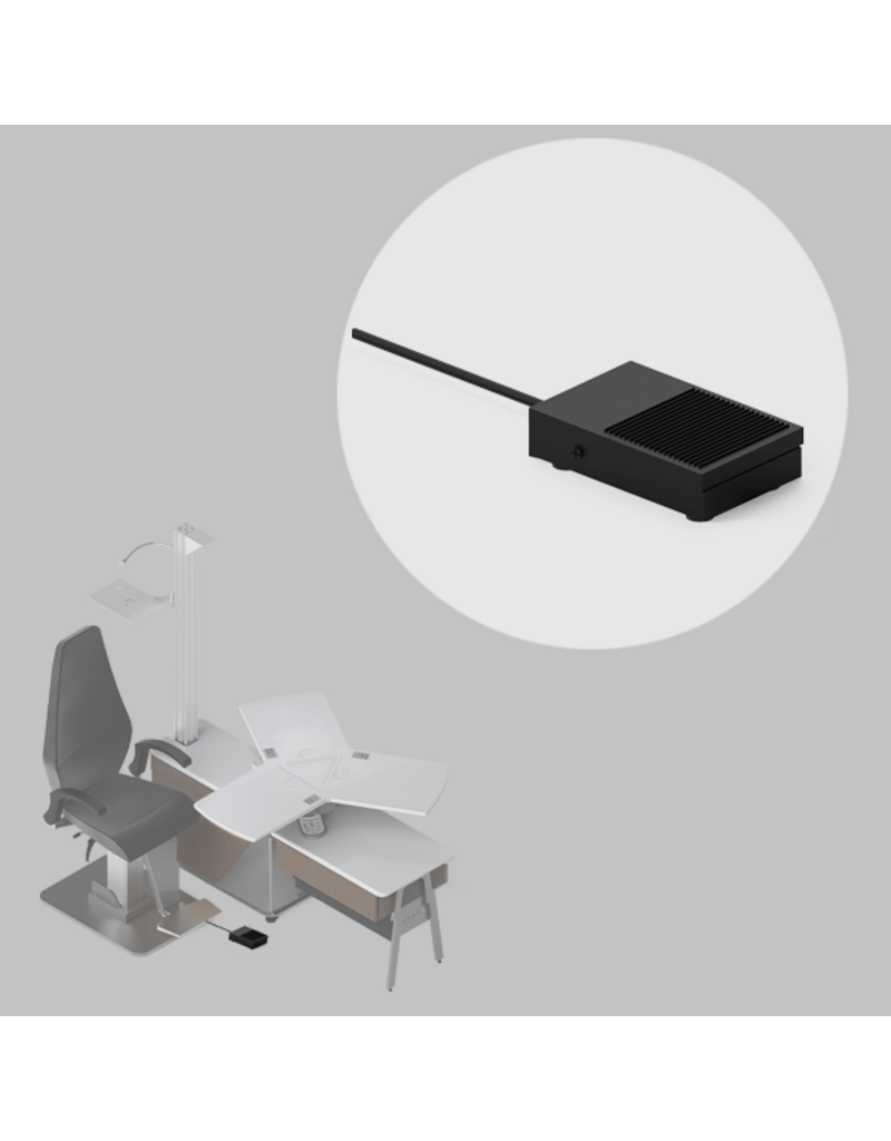 Yuratek Yuratek voetpedaal voor magneetbediening – handsfree bediening voor Yuratek refractie-units