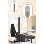 Yuratek Defne rolstoelunit in hoogte verstelbaar 3-instrumentenblad met la, minikeypad