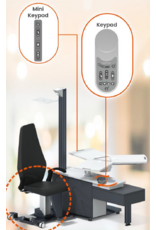 Yuratek Yuratek Defne rolstoelunit in hoogte verstelbaar 3-instrumentenblad met la, minikeypad