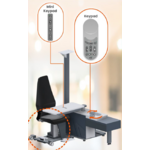 Yuratek refractieunit met rolstoeltoegankelijke opstelling en geïntegreerde bediening.