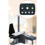 Yuratek Eco Defne refractie unit met lade, in hoogte verstelbare stoel, 2-instrumentenblad en lade