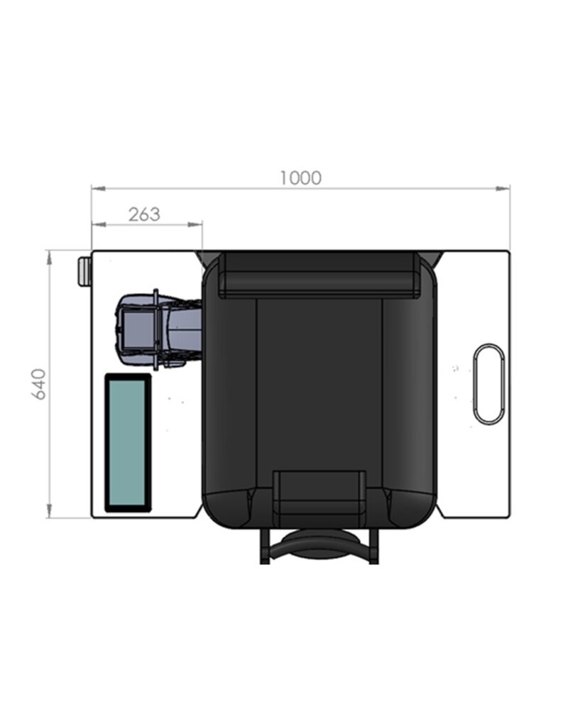Nidek Premium werktafel voor Phantom refractiesysteem met smart bediening