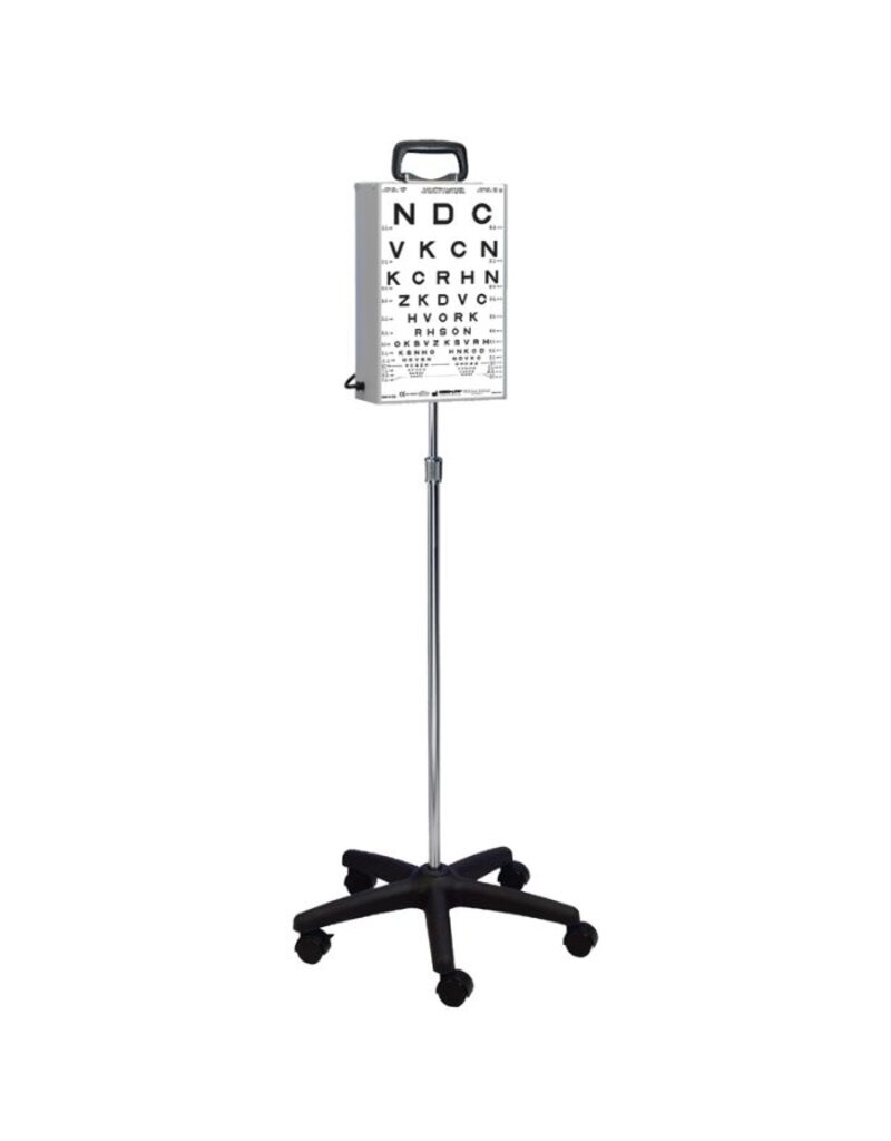Vloerstandaard voor lichtkasten ESV 1200 en ESV 1500 – stabiele en flexibele opstelling van visustesten