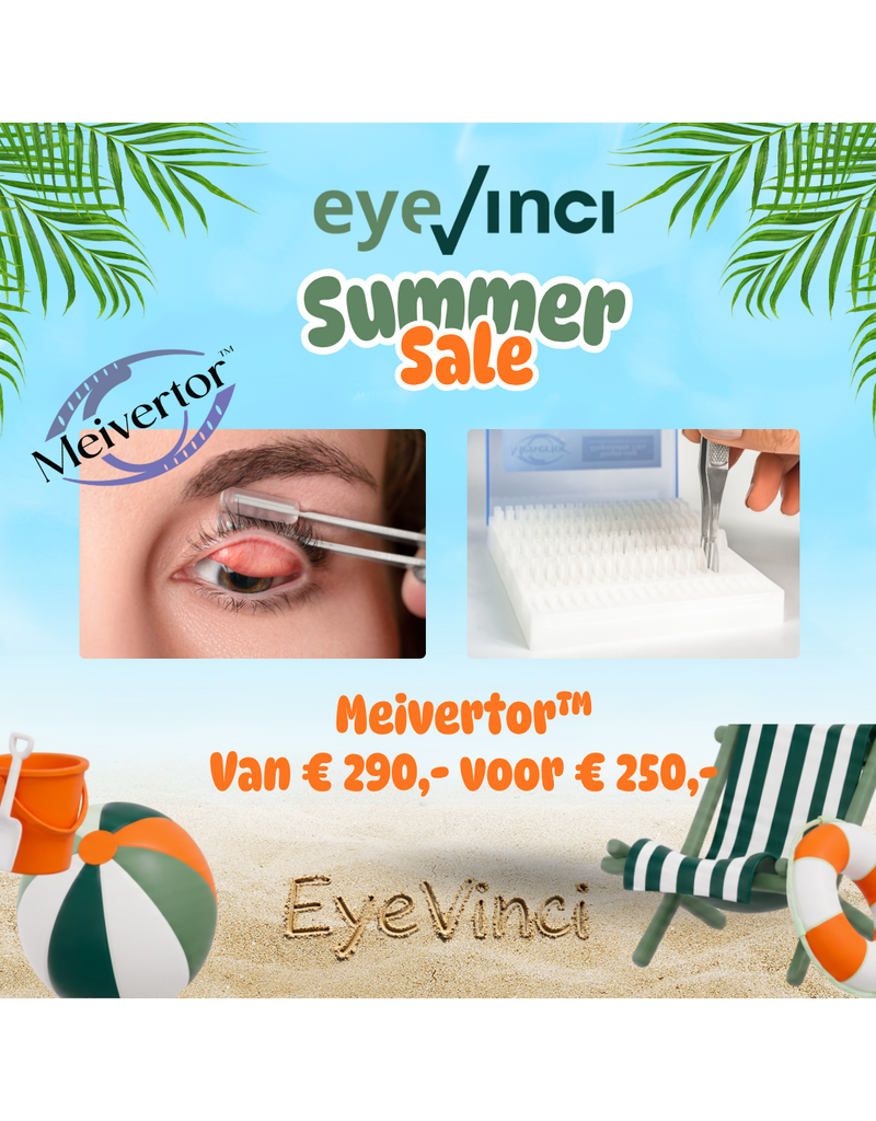 Meivertor Professionele ooglidomklapper voor snel, comfortabel en hygiënisch oogonderzoek met één hand.