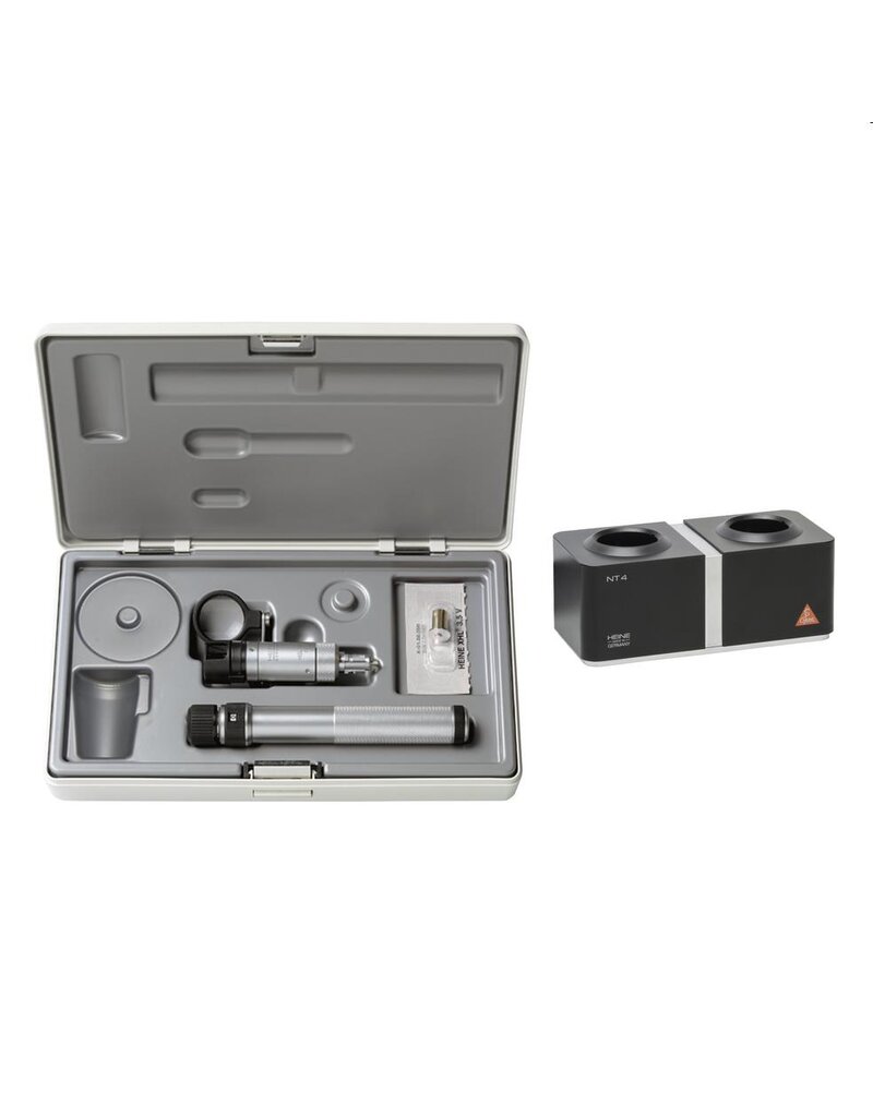 Heine HSL150 hand-held slitlamp 3.5V oplaadbaar handvat en NT4 tafellader
