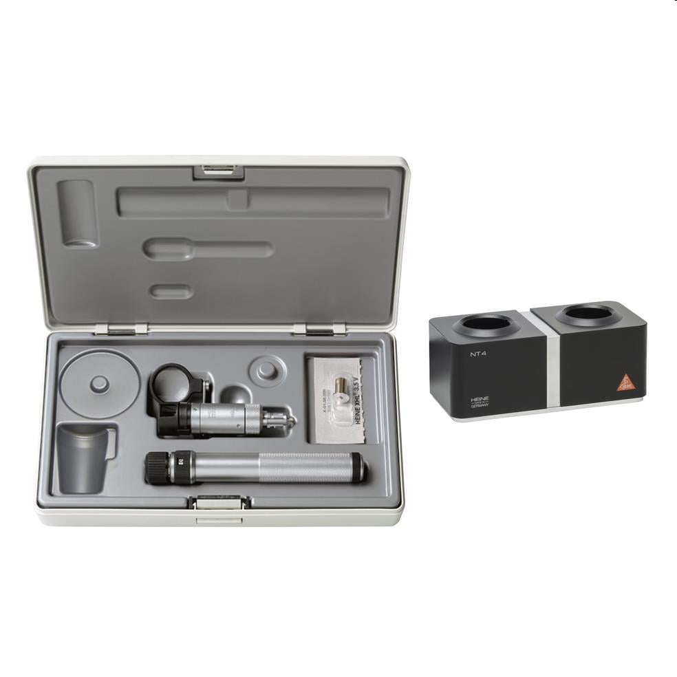 Heine HSL150 hand-held slitlamp 3.5V oplaadbaar handvat en NT4 tafellader