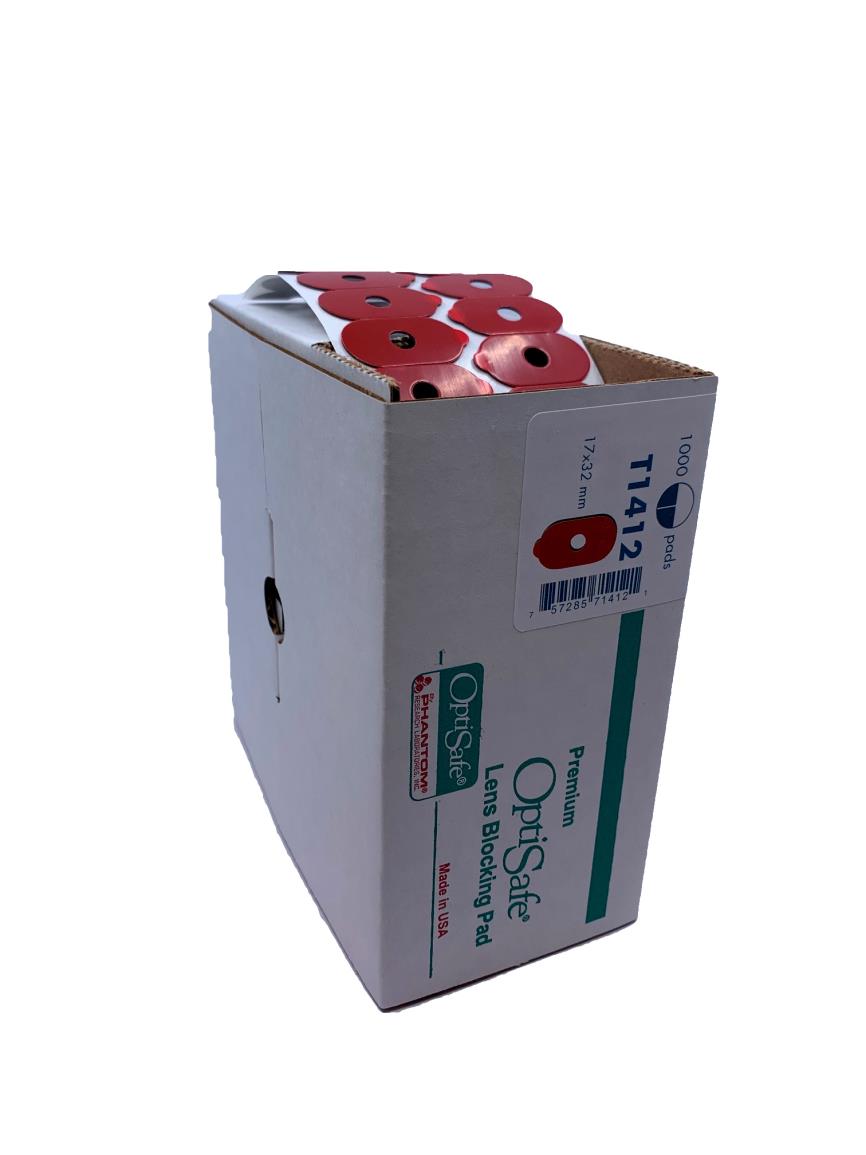 Optisafe glasplakkers blocking pads Hydro T1412 voor superhydrofobe en oleofobe brillenglazen