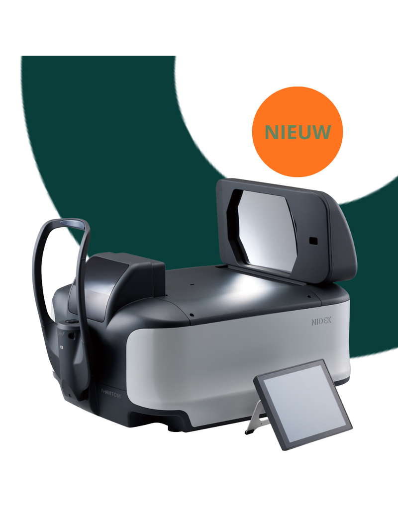 Nidek PHANTOM open-field binocular refraction system – objectieve en subjectieve refractie zonder lenzen in één meting