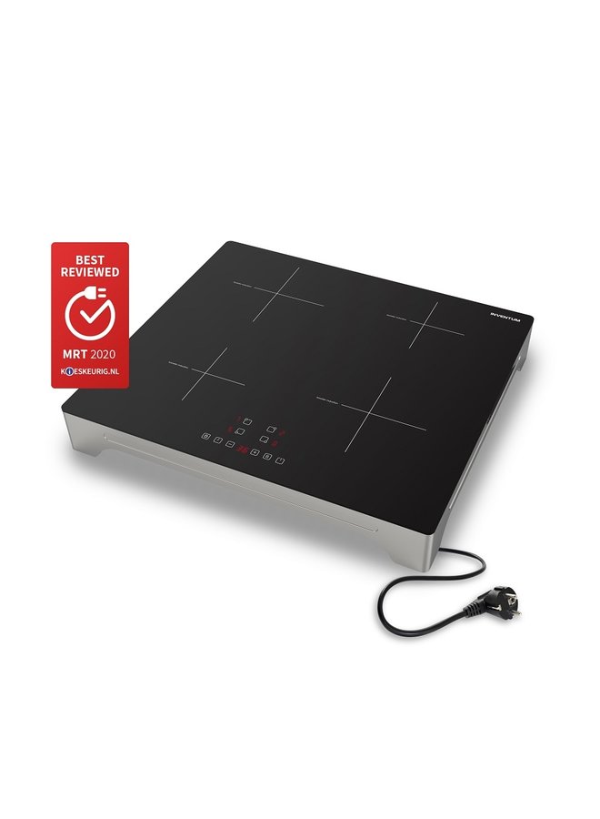 VKI6010ZIL vrijstaande inductie kookplaat 1-fase plug en play