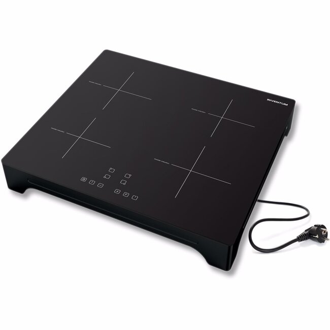 Inventum VKI5510ZWA vrijstaande inductie kookplaat 55 cm
