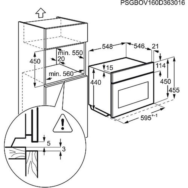 AEG KME561000M inbouw combimagnetron