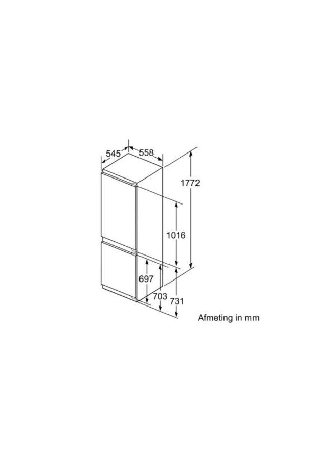 Siemens KI86NADF0 inbouw koelvriescombinatie 178 cm