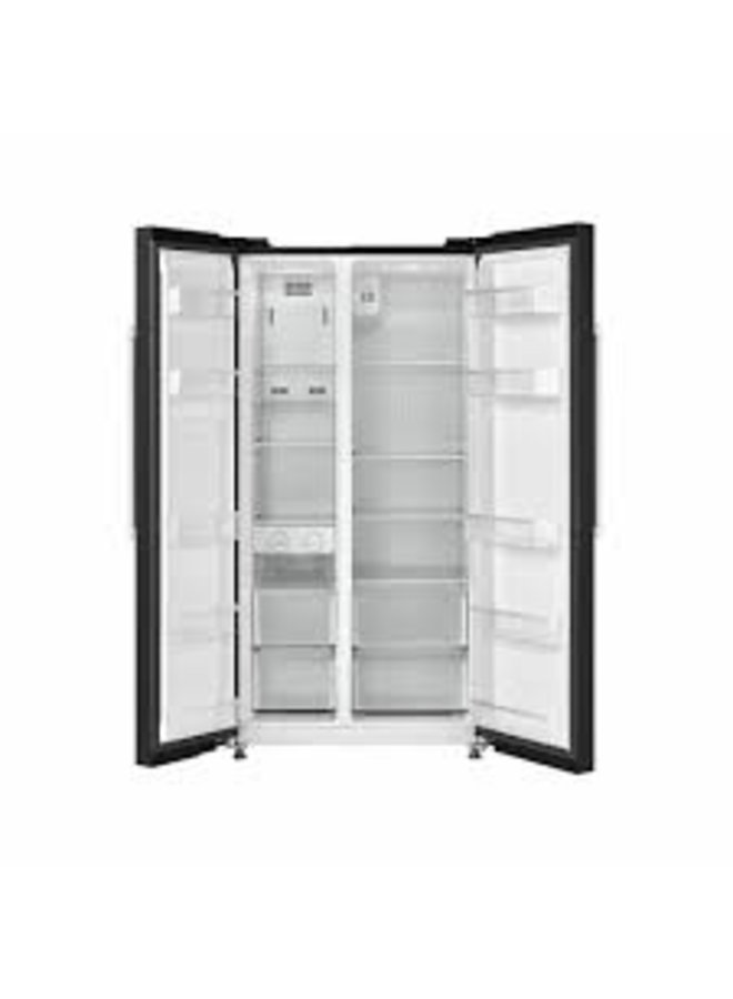 Inventum AB010 Amerikaanse koelkast zwart A+