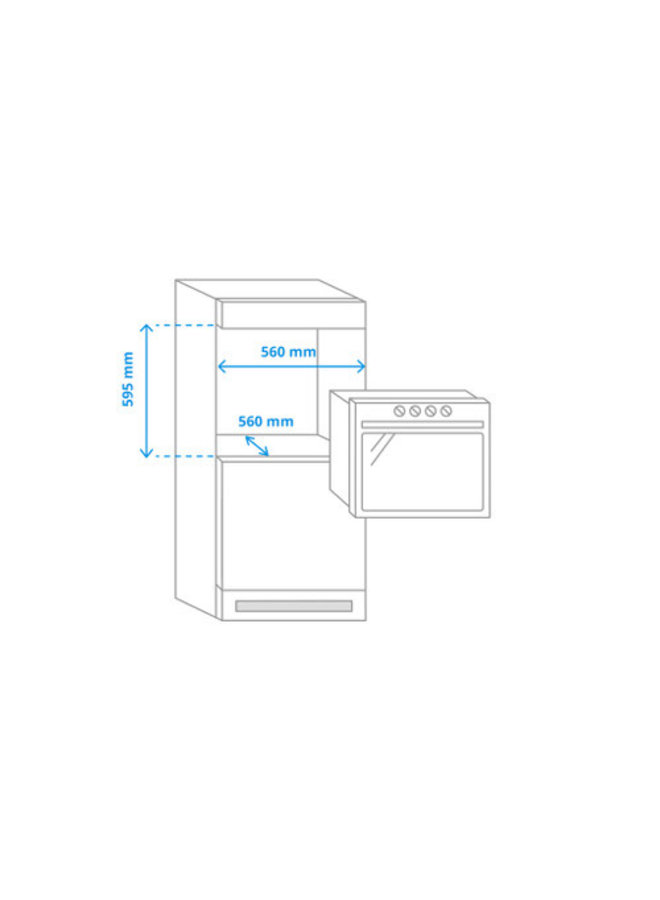 Inventum IOC6070GK | Inbouw oven | 60 cm | Zwart