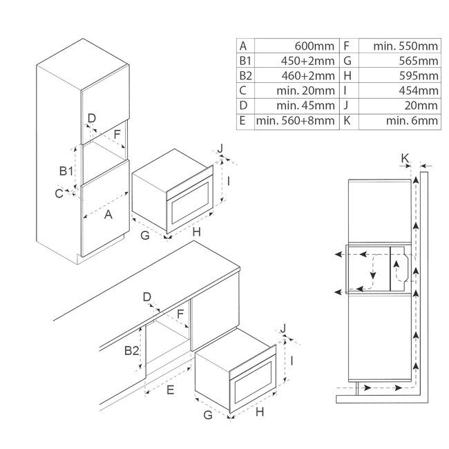 Inventum IMC4535RT | Inbouw oven | Magnetronfunctie | 45 cm