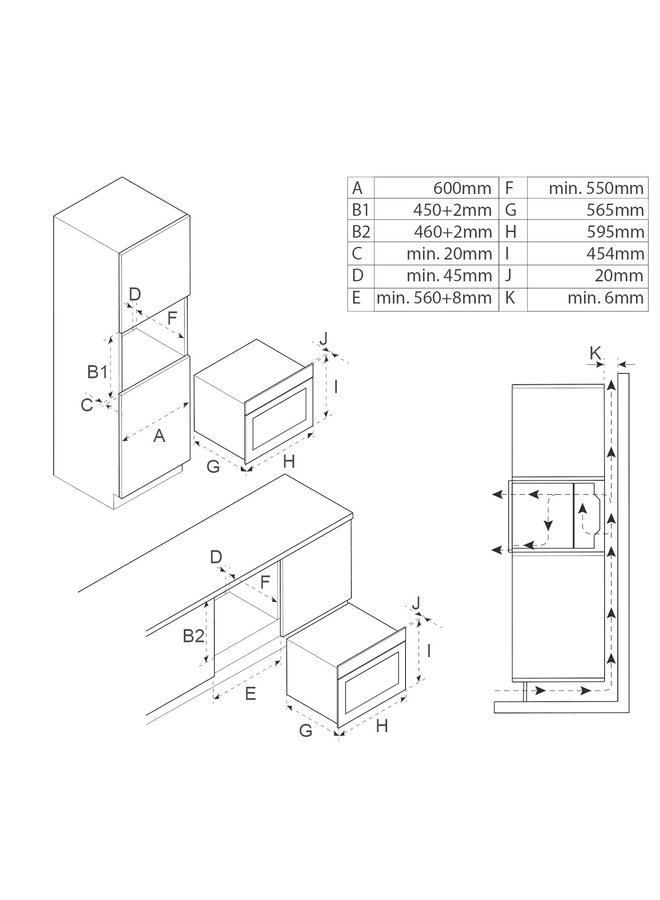 Inventum IMC4535RT inbouw oven met magnetronfunctie 45 cm