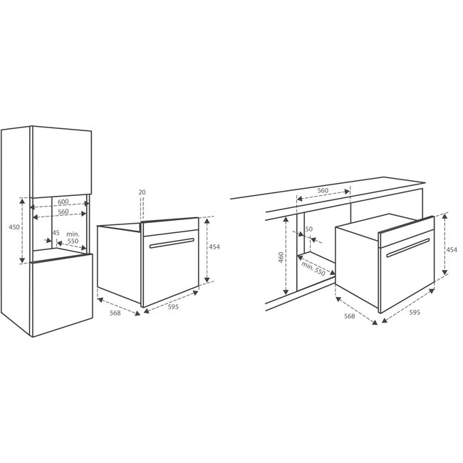 Inventum IMC6044GK | Inbouw  combi magnetron | 45 cm