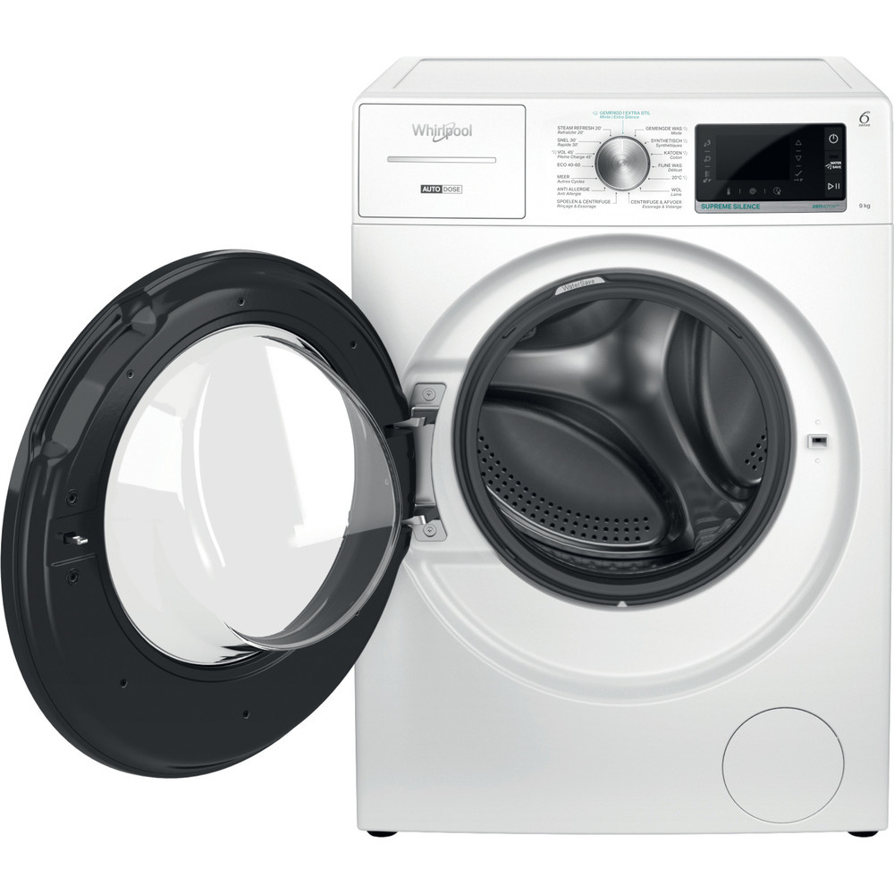 bouwer Mobiliseren mosterd Whirlpool W8 W946WB BE wasmachine Watersafe 9 kg - Hermans Trading Witgoed  Outlet