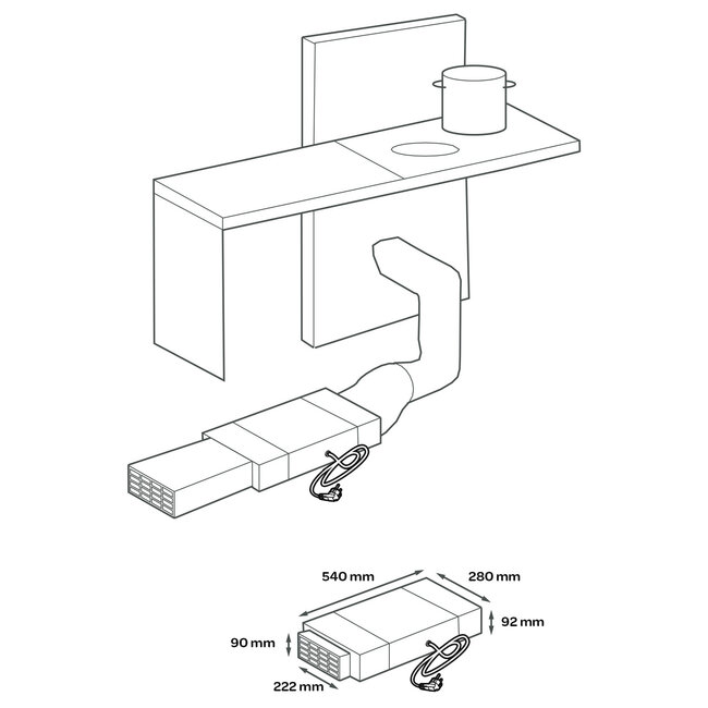 Inventum IPF800P plasma filter afzuigkap