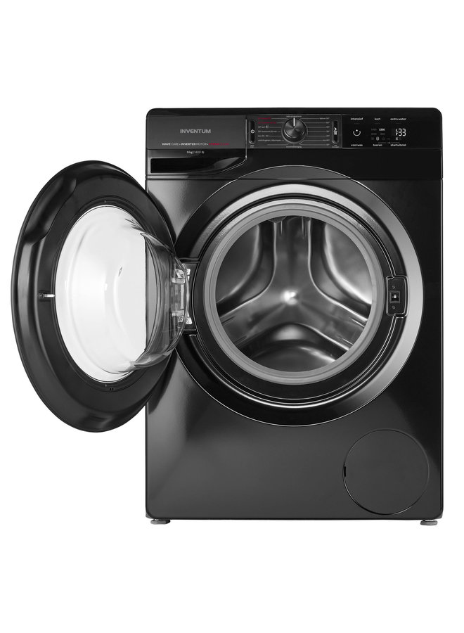Inventum VWM9001B wasmachine 9 kg Zwart
