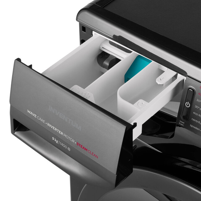 Inventum VWM9001B wasmachine 9 kg Zwart
