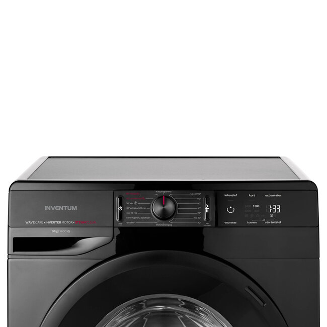 Inventum VWM9001B wasmachine 9 kg Zwart