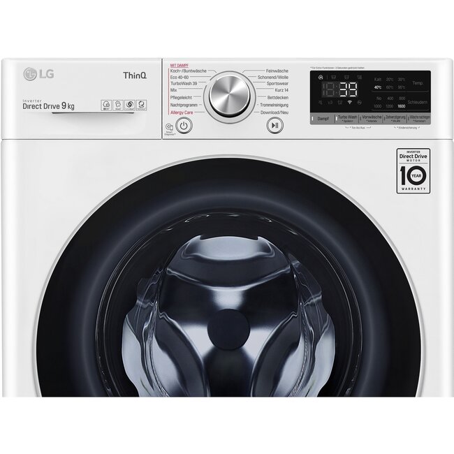 LG F6WV709P1 wasmachine 9 kg TurboWash 1600 toeren