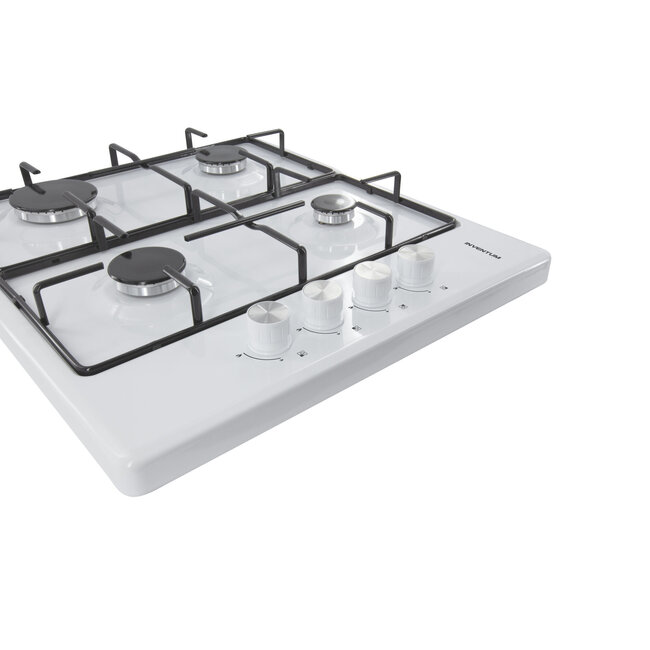 Inventum VKG6008WIT vrijstaande gaskookplaat