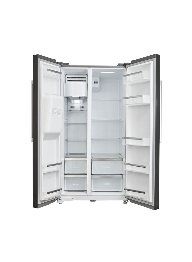 Inventum SKV1782BI Amerikaanse koelkast zwart