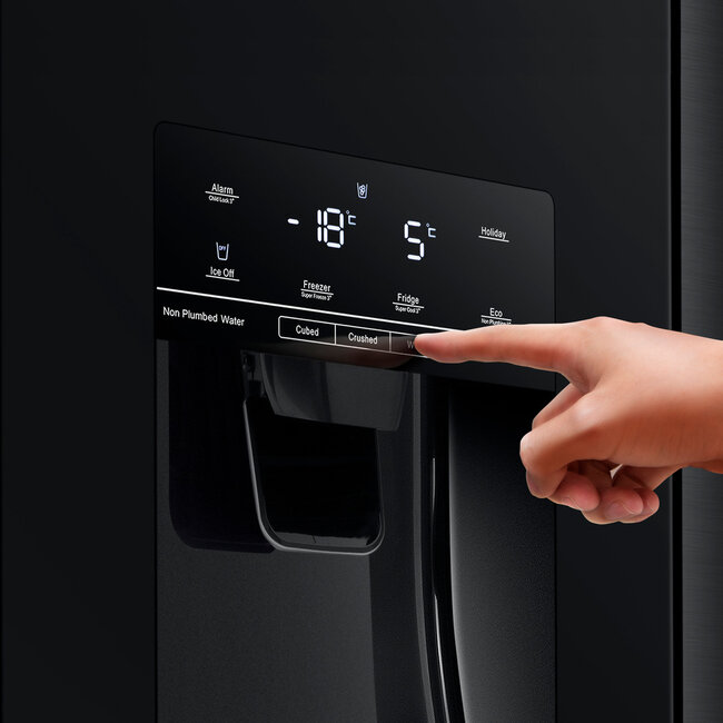 Hisense RS694N4TFE Amerikaanse koelkast Zwart