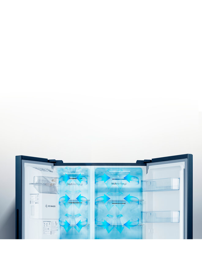 Hisense RS694N4TFE Amerikaanse koelkast Zwart